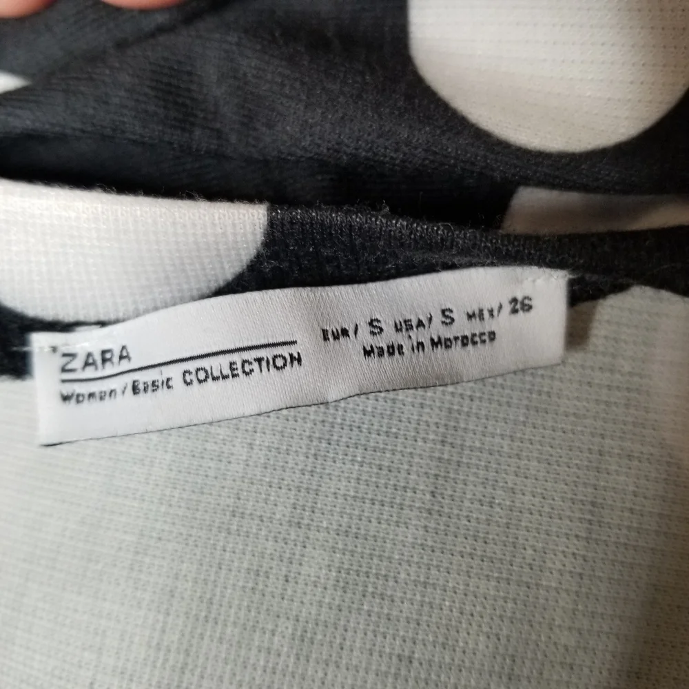 ZARA Dolman Sleeve Polka Dot Top Sz S - Picture 6 of 6